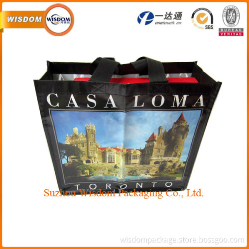 Hot sale new design laminated PP woven gift bag for advertising made in China